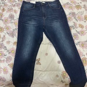 Blue High-Rise Jeans